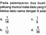 Peluang Adalah Hasil Kali Peluang Suatu Kejadian Dengan Banyaknya Percobaan